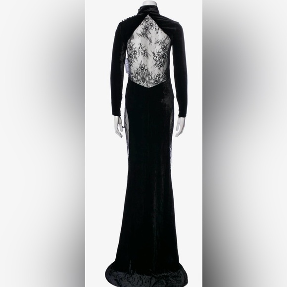 Women’s Retrofete Black Velvet Gown. Size XS. - Picture 3 of 5
